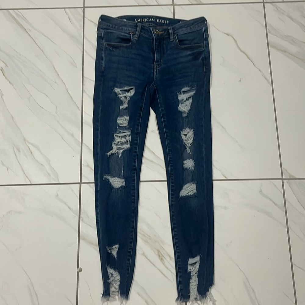 American eagle next level stretch crop jegging
